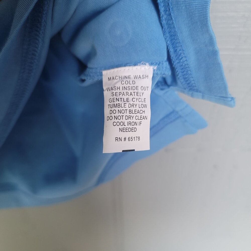 Charles River 100% Supima Cotton Women's Blue Short-Sleeve Polo Shirt. Size S - Picture 3 of 4